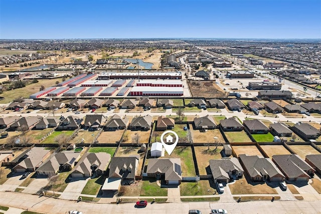 aerial view featuring a residential view