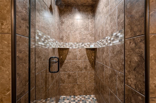 room details with a stall shower
