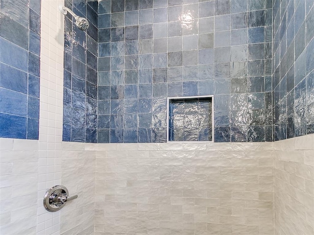 room details featuring tiled shower