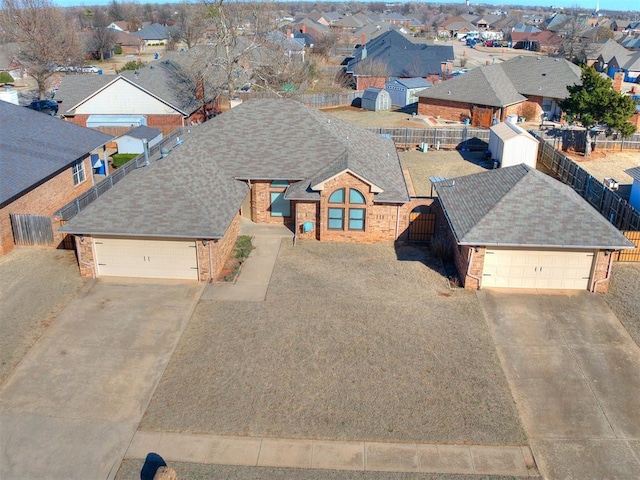 drone / aerial view featuring a residential view