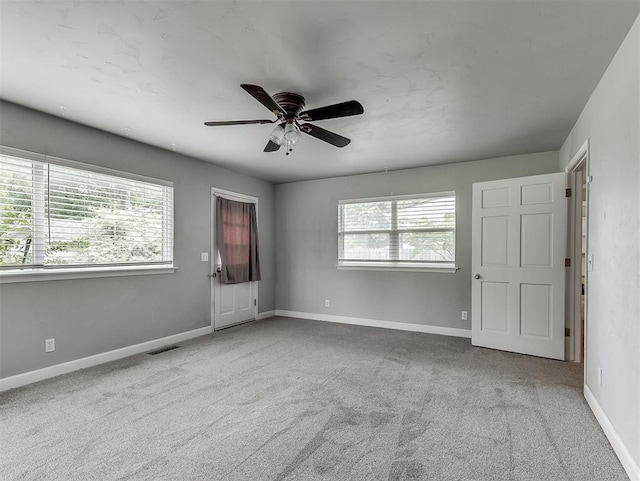 4303 N Redmond Ave, Bethany, OK 73008 - carpeted entrance foyer with a ceiling fan and baseboards