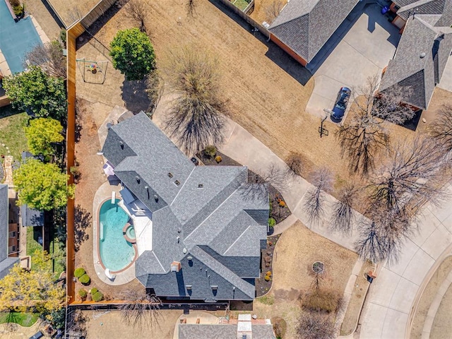 birds eye view of property