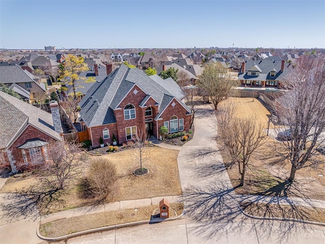 bird's eye view featuring a residential view