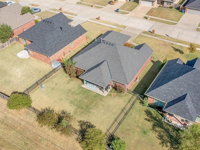 drone / aerial view with a residential view