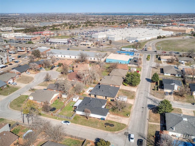 bird's eye view with a residential view