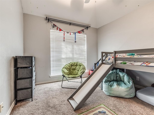 bedroom featuring carpet