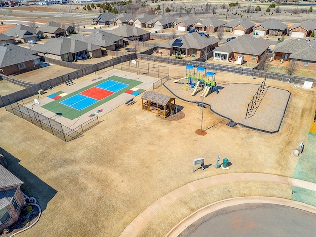 birds eye view of property featuring a residential view