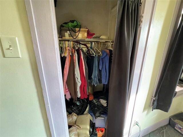view of closet