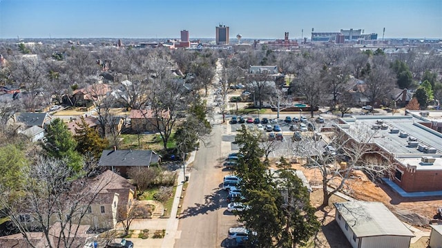 aerial view with a view of city