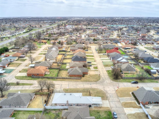 drone / aerial view with a residential view