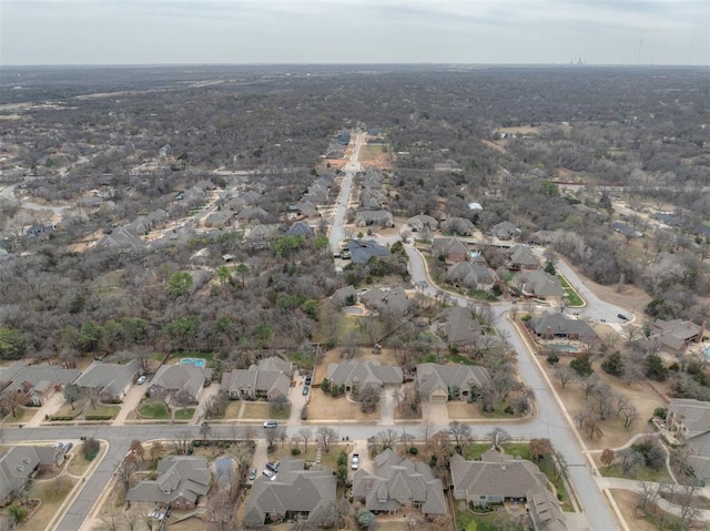 bird's eye view featuring a residential view