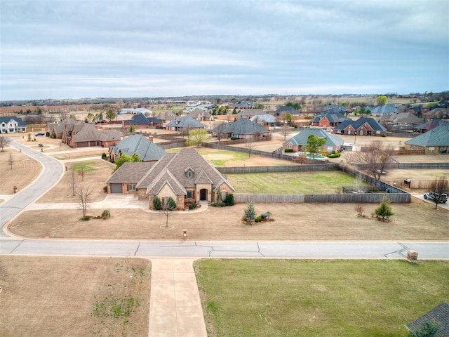 drone / aerial view with a residential view