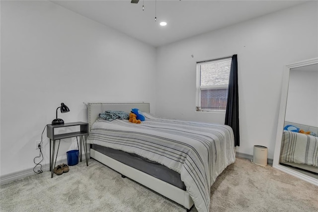 1612 N Klein Ave, Oklahoma City, OK 73106 - carpeted bedroom with recessed lighting, baseboards, and ceiling fan