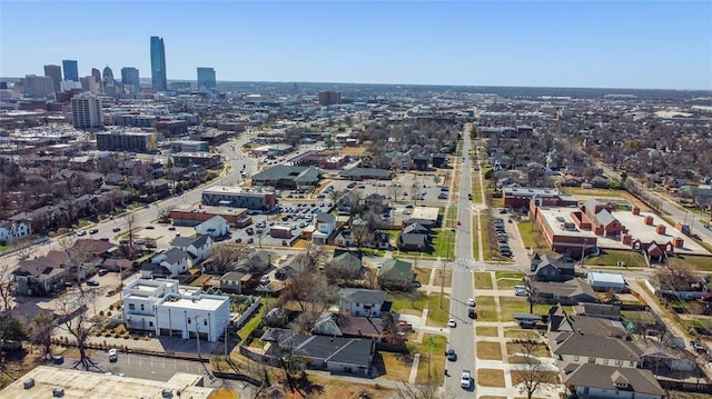 1612 N Klein Ave, Oklahoma City, OK 73106 - birds eye view of property with a view of city