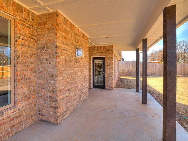 view of patio / terrace featuring a fenced backyard