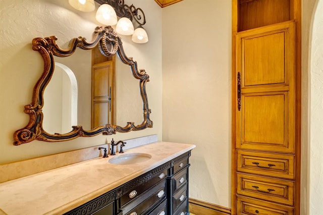 bathroom featuring vanity