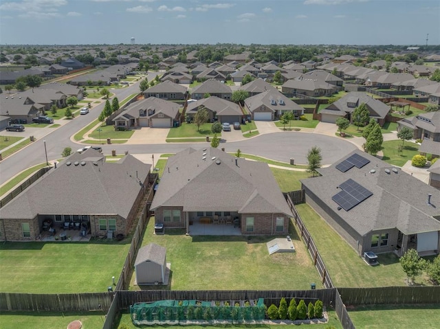 drone / aerial view featuring a residential view