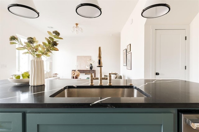 kitchen featuring a sink