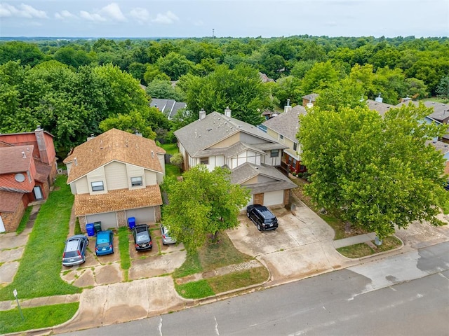 birds eye view of property featuring a residential view