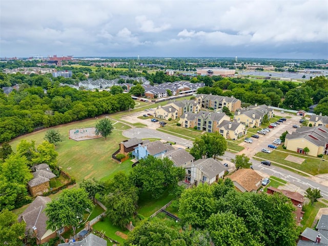 drone / aerial view with a residential view