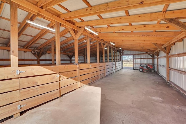 view of horse barn