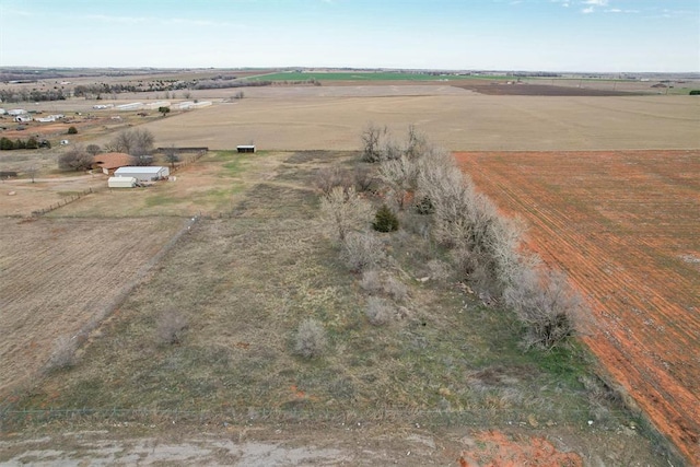 bird's eye view featuring a rural view