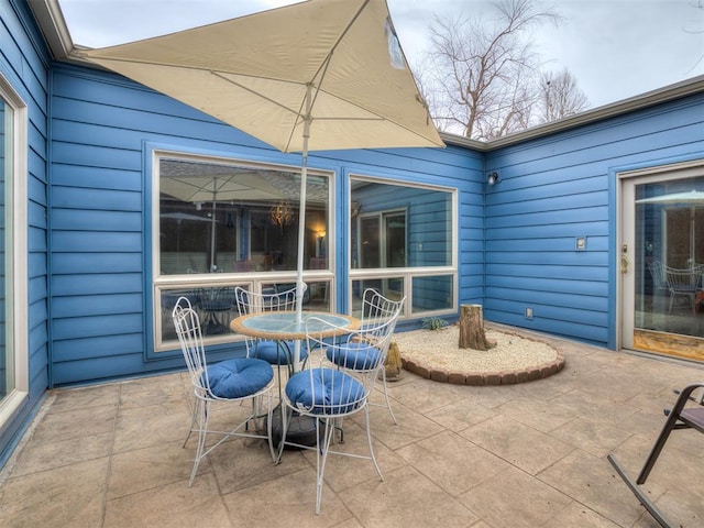 view of patio / terrace with outdoor dining area