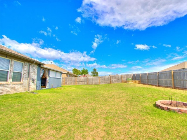 294 Emmy Jean Dr, Blanchard, OK 73010 - view of yard featuring a fenced backyard