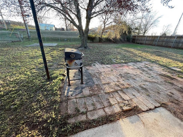 exterior space featuring a patio and fence