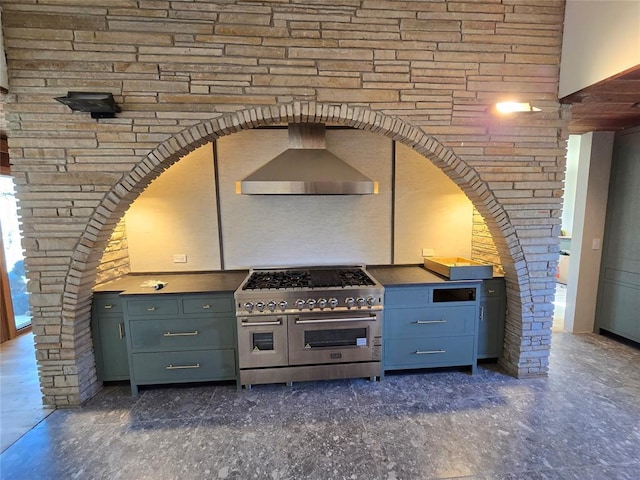 view of patio / terrace with an outdoor kitchen