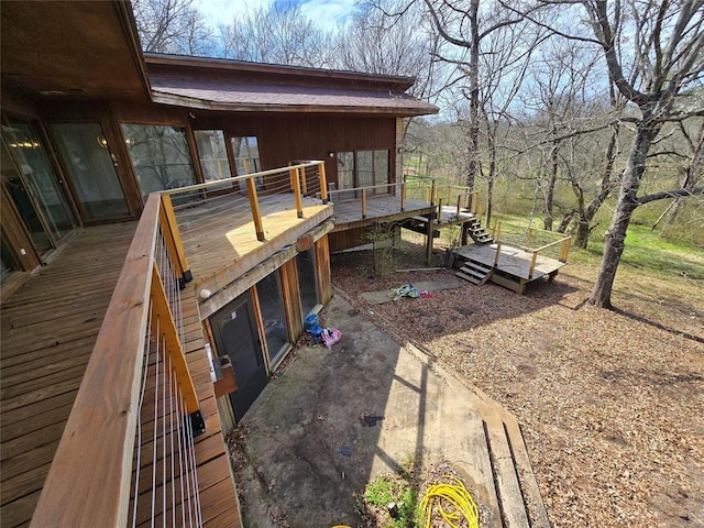 801 NE Ave C, Idabel, OK 74745 - view of side of property with a deck