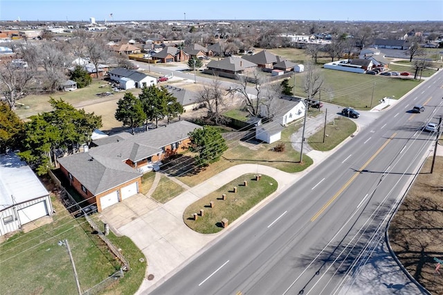 bird's eye view with a residential view