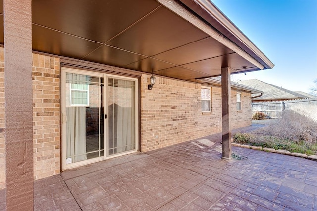 view of patio / terrace with fence