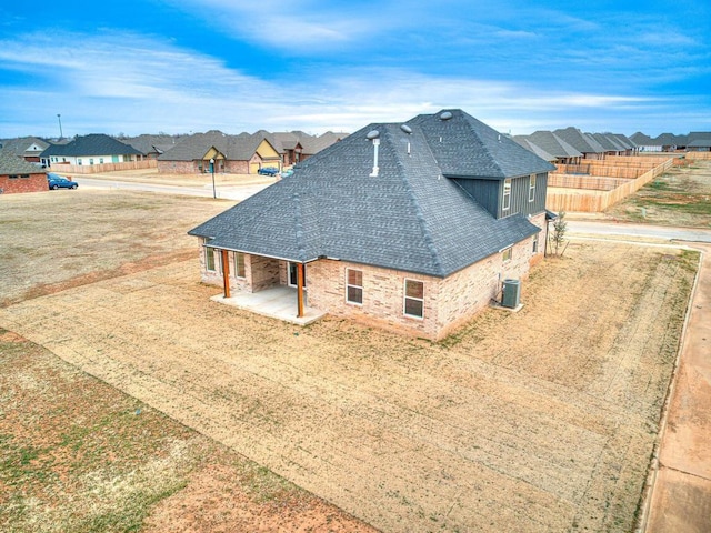 birds eye view of property featuring a residential view