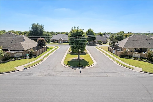 view of street with curbs and sidewalks