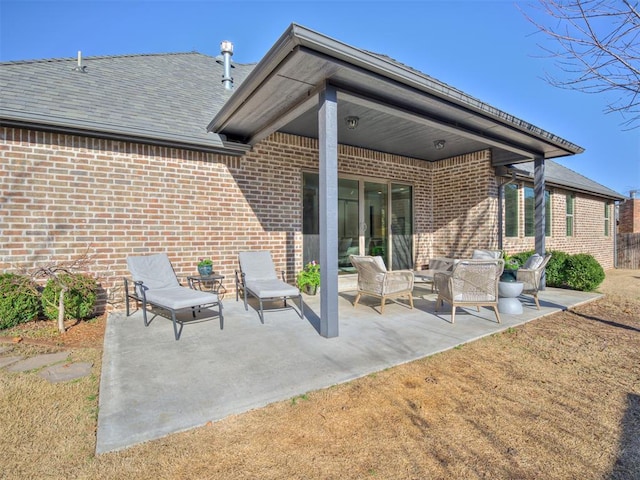 view of patio / terrace featuring outdoor lounge area