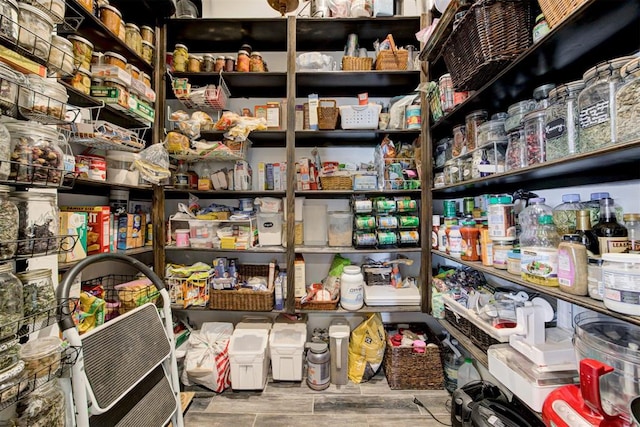 view of storage area