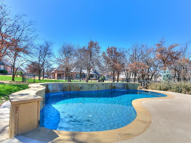 pool featuring fence