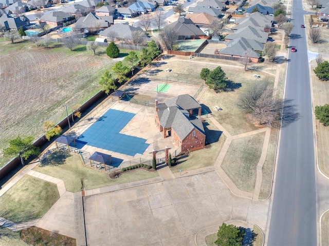 bird's eye view with a residential view