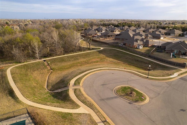 bird's eye view featuring a residential view