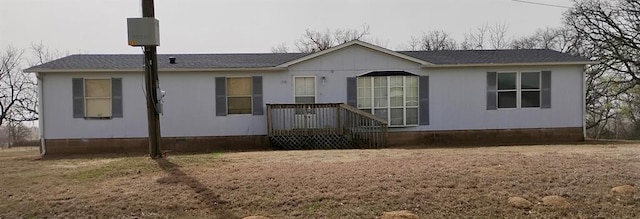 view of rear view of property