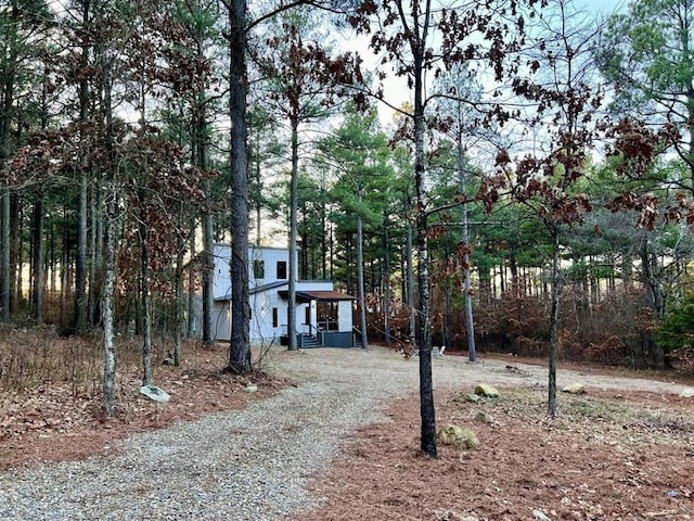 view of front of house with driveway