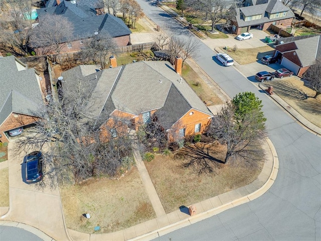 drone / aerial view featuring a residential view