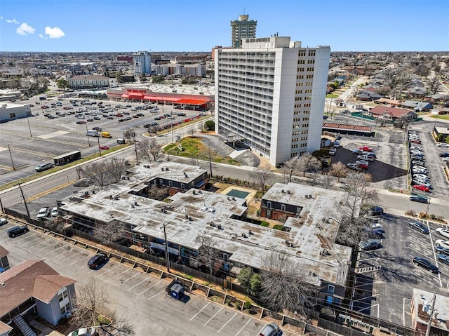 bird's eye view featuring a city view