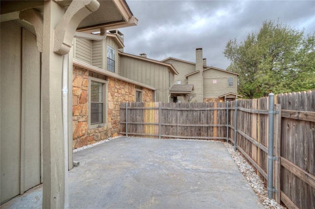 view of patio / terrace with a fenced backyard