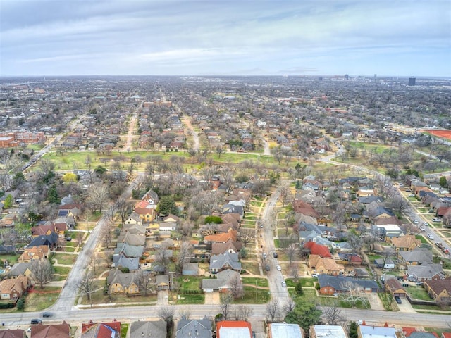 drone / aerial view with a residential view