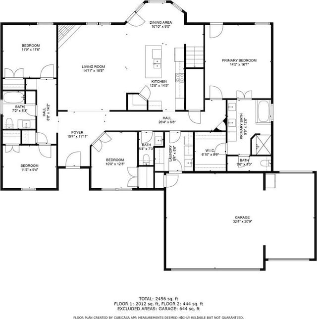 2241 W Mickey Dr, Mustang, OK 73064 - plan
