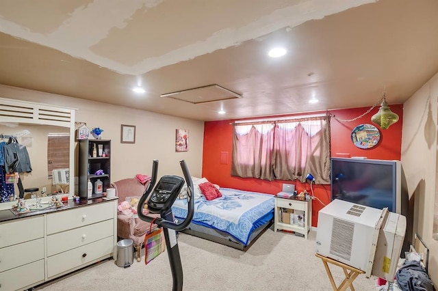 501 SE 15th St, Oklahoma City, OK 73129 - carpeted bedroom featuring recessed lighting