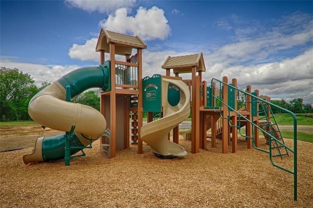 view of community jungle gym