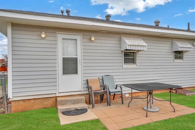 back of house featuring a patio area